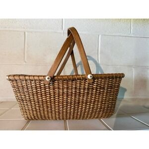 STONEWALL KITCHEN Nantucket Easter Basket w/ Double Handles